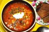 Готовое блюдо: суп из свинины по-мексикански в мультиварке