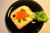 Готовое блюдо: бутерброд Золотая рыбка