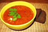 Готовое блюдо: томатный суп домашний