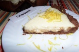 Готовое блюдо: творожный пирог с лимонным джемом