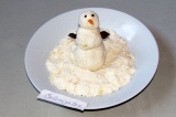 Готовое блюдо: зимний снеговик (новогодний)