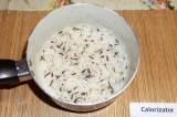 Шаг 5. Отварить рис до готовности.