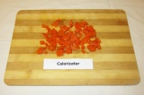 Шаг 5. Морковь отварить и нарезать кубиками.