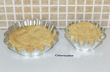 Шаг 8. Разложить бисквит по формам. Печь в духовке 30-35 минут при 180 С.