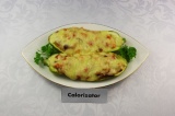 Кабачок фаршированный креветками