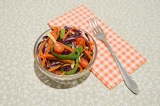 Готовое блюдо: салат с морковью по-корейски