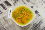 Готовое блюдо: суп морковно-тыквенный