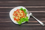 Готовое блюдо: вегетарианский омлет без яиц