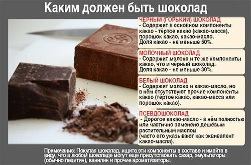 Сколько жира в шоколаде