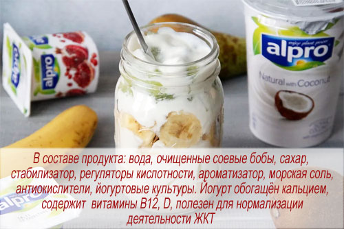 Состав и полезные свойства йогурта соевого